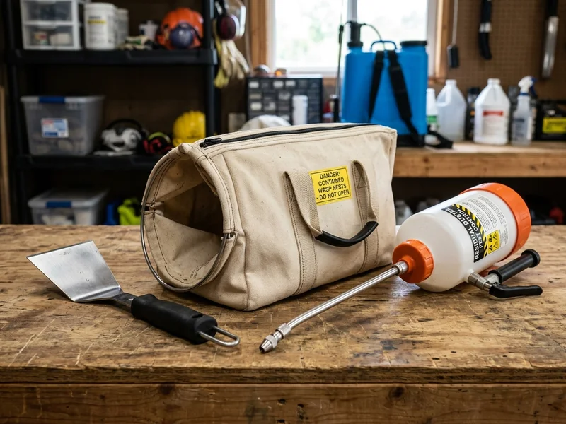 Telescoping wasp nest scraper and containment equipment in Delaware